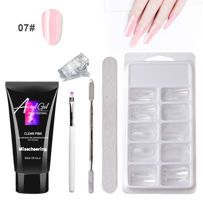 Painless Crystal Gel Nail Extension Set – Quick, Paper-Free Application