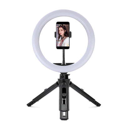 Portable Ring Selfie Light with Adjustable Brightness – Clip-On LED Fill Light for Smartphones