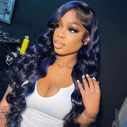 Highlight Body Wave Lace Front Wig - Natural & Glamorous Look