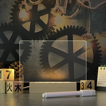 Creative LED Note Board Night Light with USB Message Board and Pen