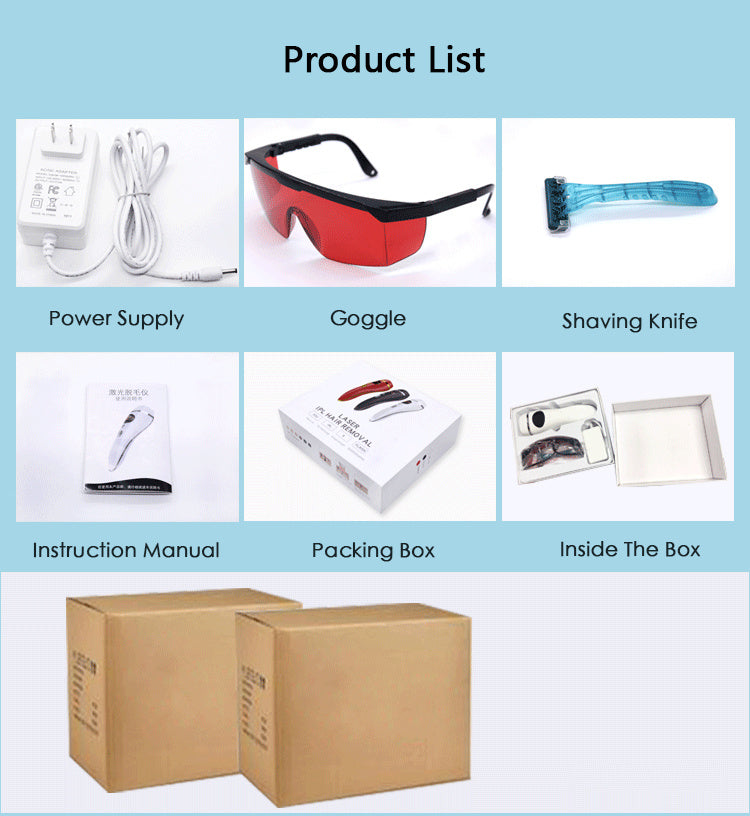 IPL Laser Hair Removal Device – At-Home Permanent Hair Reduction System