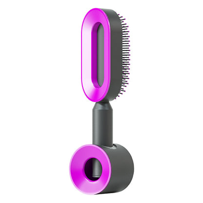 Self-Cleaning Hair Brush for Women - Anti-Static Scalp Massage Comb