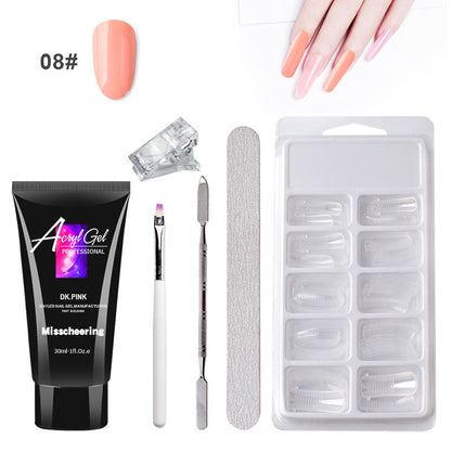 Painless Crystal Gel Nail Extension Set – Quick, Paper-Free Application