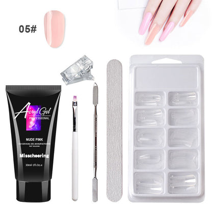 Painless Crystal Gel Nail Extension Set – Quick, Paper-Free Application