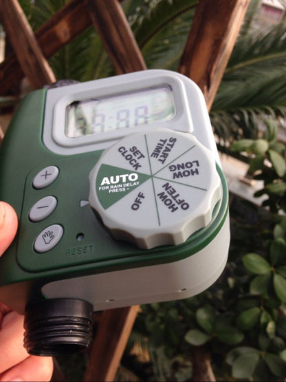 Smart Garden Irrigation Controller – Automatic Watering Timer with LCD Display