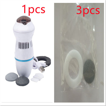Multifunctional Electric Foot File Grinder – Rechargeable Callus Remover with Vacuum System for Smooth Feet