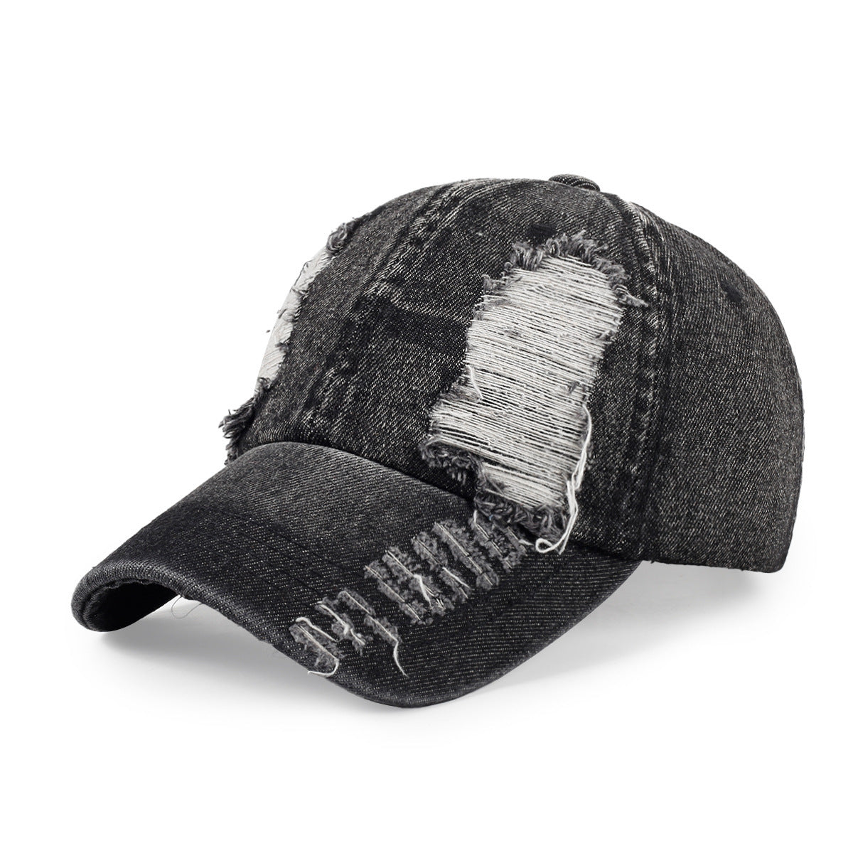 All-match Ripped Denim Baseball Cap Summer Sun Protection