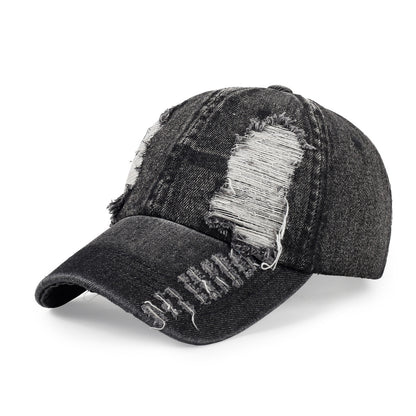 All-match Ripped Denim Baseball Cap Summer Sun Protection