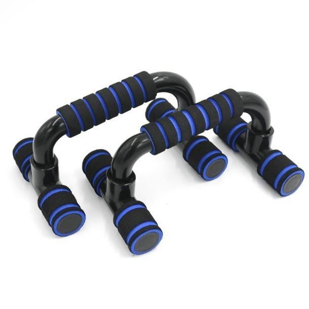 H-Shaped Push-Up Stand with Sponge Hand Grips – Portable ABS Fitness Trainer for Chest & Upper Body Workouts