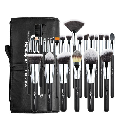 24-Piece Professional Makeup Brush Set – Complete Cosmetic Kit with Travel Pouch
