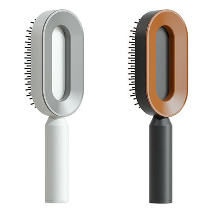 Self-Cleaning Hair Brush for Women - Anti-Static Scalp Massage Comb