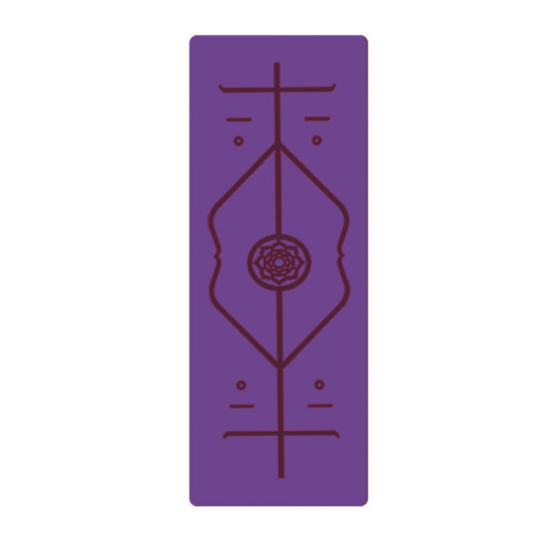 Non-Slip TPE Yoga Mat with Position Lines – Eco-Friendly 6mm Mat for Beginners
