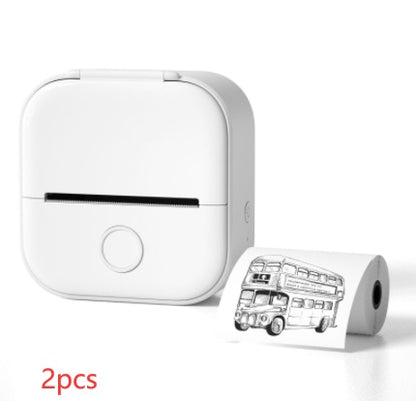 Portable Mini Thermal Label Printer – Bluetooth Sticker Maker & Photo Printer for Home, School & Office Use