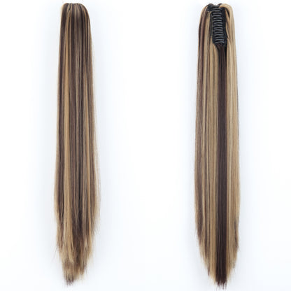 "Fashion Ponytail Claw Clip - Long Straight Fluffy Hair