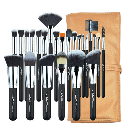 24-Piece Professional Makeup Brush Set – Complete Cosmetic Kit with Travel Pouch
