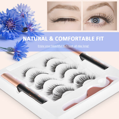 Reusable Magnetic False Eyelashes with Eyeliner – Natural Look, Easy Application