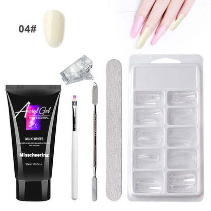 Painless Crystal Gel Nail Extension Set – Quick, Paper-Free Application