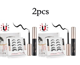 Reusable Magnetic False Eyelashes with Eyeliner – Natural Look, Easy Application