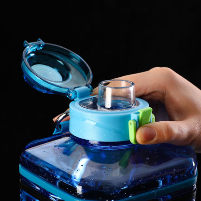 Straight Drinking Large Caliber Square Bucket - 2.2L Capacity