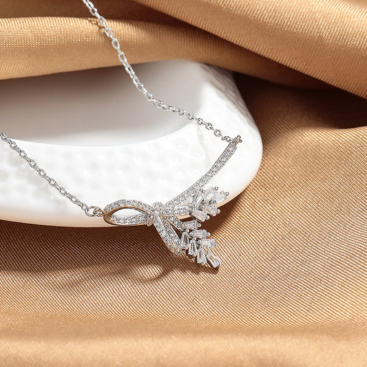 Elegant Wheat Tassel Necklace - Unique Women's Accessory
