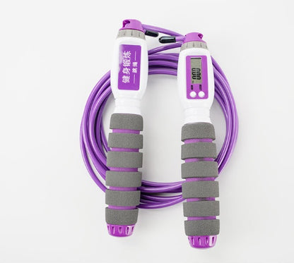Electronic Counting Jump Rope – Adjustable Fitness Skipping Rope with Digital Counter