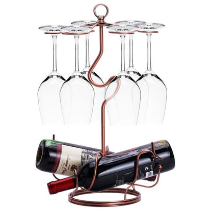 Creative European Upside-Down Wine Glass Rack – Decorative Hanging Wine Glass Holder