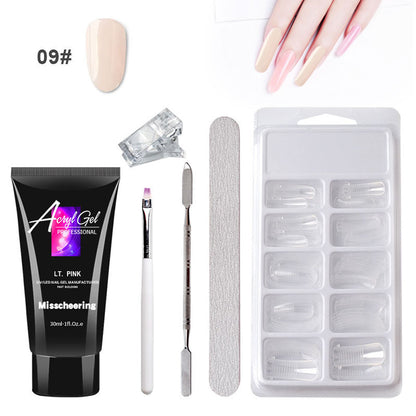 Painless Crystal Gel Nail Extension Set – Quick, Paper-Free Application