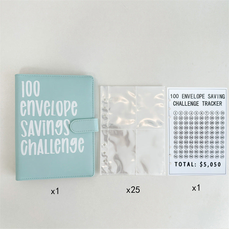 Cash Envelope Challenge Binder – Budget Tracker Organizer for Couples & Saving Goals