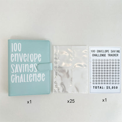 Cash Envelope Challenge Binder – Budget Tracker Organizer for Couples & Saving Goals