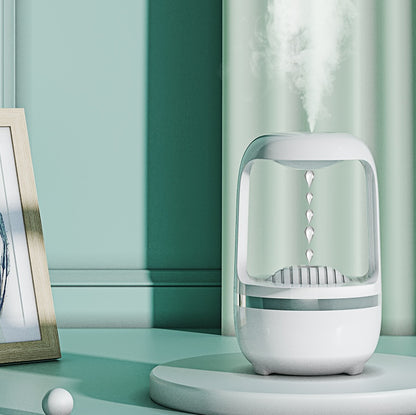 Anti-Gravity Water Drop Humidifier & Aromatherapy Diffuser – 500ml Ultrasonic Cool Mist for Home & Office