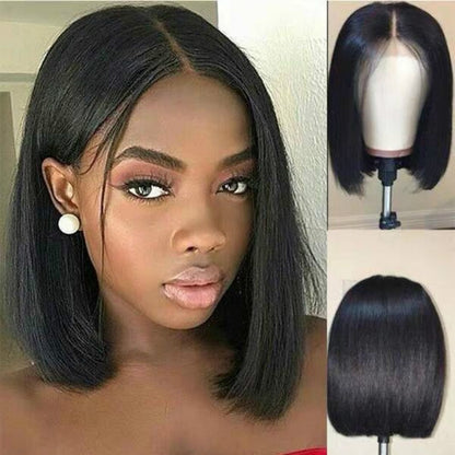 Brazilian Remy Short Bob Wig – 100% Human Hair for Black Women
