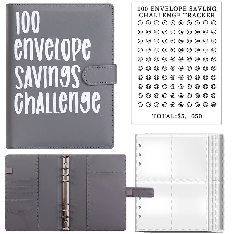 Cash Envelope Challenge Binder – Budget Tracker Organizer for Couples & Saving Goals