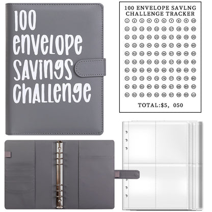 Cash Envelope Challenge Binder – Budget Tracker Organizer for Couples & Saving Goals