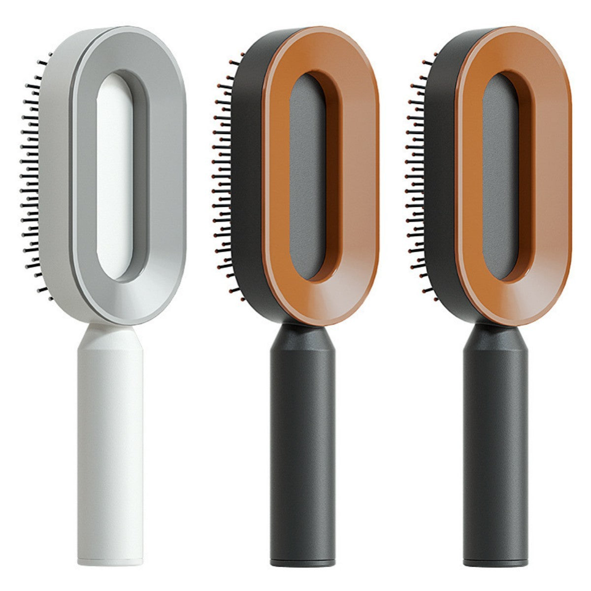 Self-Cleaning Hair Brush for Women - Anti-Static Scalp Massage Comb