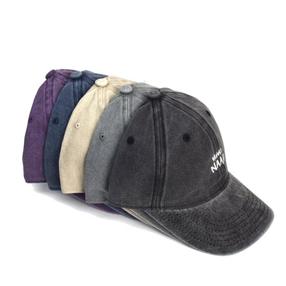 Washed Cotton Printed Dad Hat - Classic Vintage Style