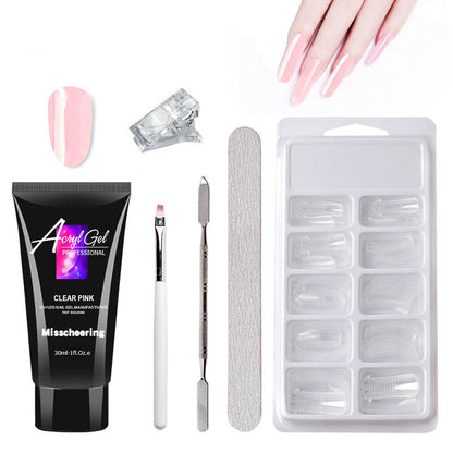 Painless Crystal Gel Nail Extension Set – Quick, Paper-Free Application