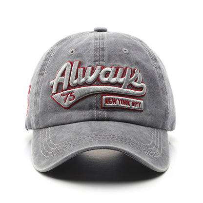 Letter Embroidery Baseball Cap – Adjustable Sports Hat for Outdoor Activities