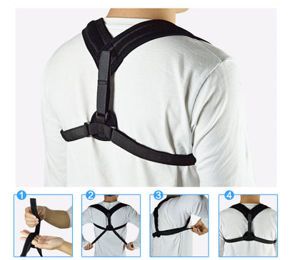 Medical Clavicle Posture Corrector & Lower Back Support Strap – Adjustable Back Brace for Improved Posture and Pain Relief