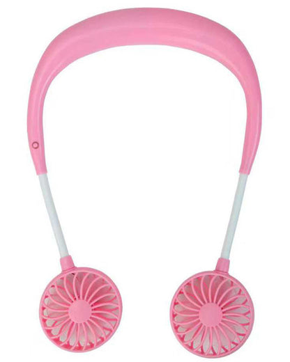 Portable Rechargeable Lazy Fan – Wearable & Desktop Cooling!