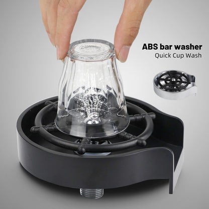High-Pressure Automatic Cup Washer for Sink – Bar & Kitchen Glass Rinser Tool