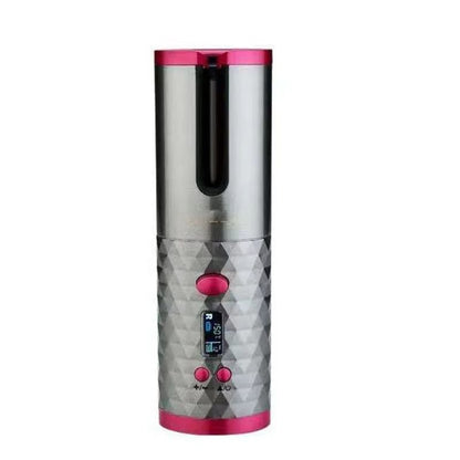 Multifunctional Automatic Wireless Curling Iron – Cordless, USB Rechargeable, LCD Display