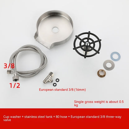 High-Pressure Automatic Cup Washer for Sink – Bar & Kitchen Glass Rinser Tool