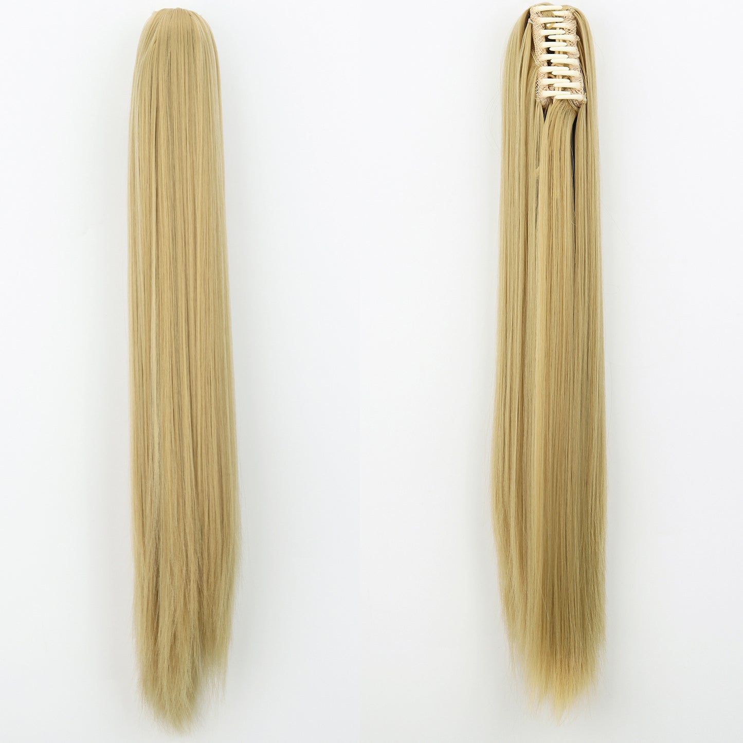 "Fashion Ponytail Claw Clip - Long Straight Fluffy Hair