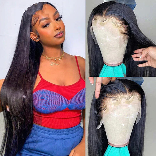 Straight Human Hair Headpiece Wig - Natural & Sleek Style