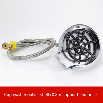 High-Pressure Automatic Cup Washer for Sink – Bar & Kitchen Glass Rinser Tool