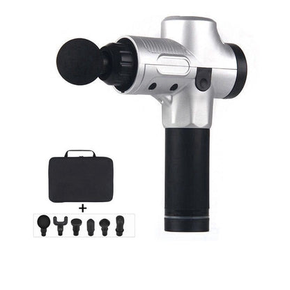 Fascia Gun Deep Tissue Massage Gun – 6 Speeds, 4 Heads, LCD Touchscreen