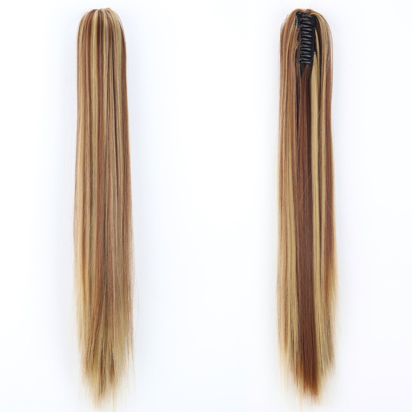 "Fashion Ponytail Claw Clip - Long Straight Fluffy Hair