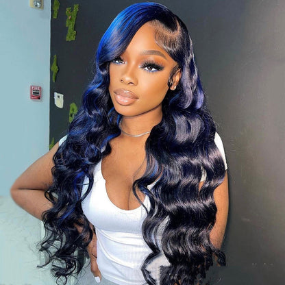 Highlight Body Wave Lace Front Wig - Natural & Glamorous Look