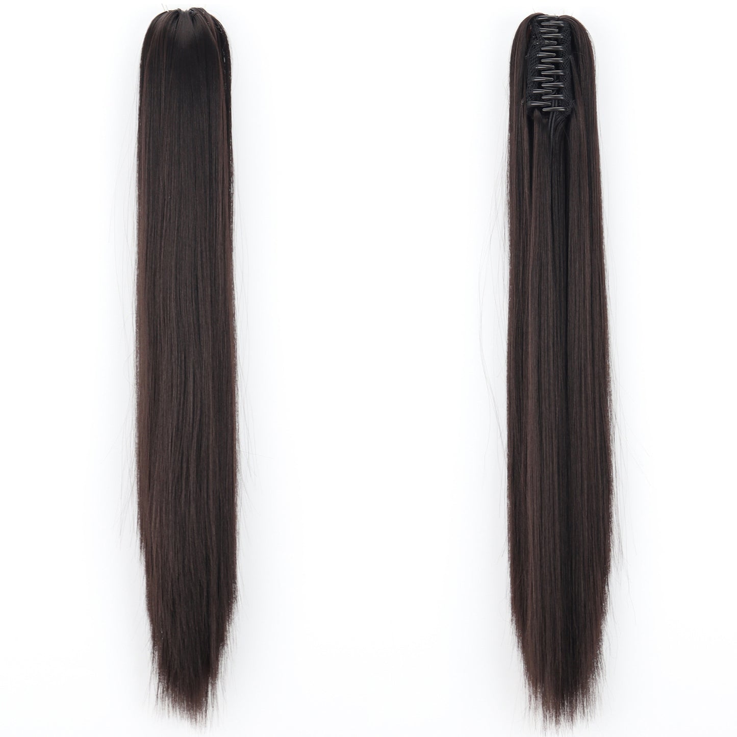 "Fashion Ponytail Claw Clip - Long Straight Fluffy Hair