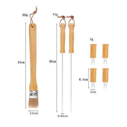 Portable Outdoor Camping BBQ Tool - Stainless Steel Grill Set for Easy Outdoor Cooking